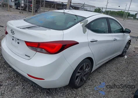 2015 Hyundai Elantra Limited z USA, uszkodzony, nr VIN 5NPDH4AE2FH607458